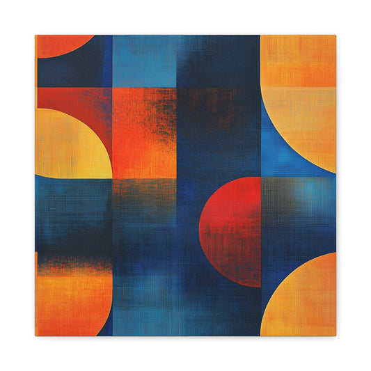 Bedroom Art Canvas 16″ x 16″ / 1.25" Circle Square, Stretched Matte Canvas