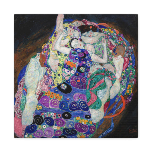 Bedroom Art Canvas 16″ x 16″ / 1.25" Gustav Klimt's The Virgin (1913), Stretched Matte Canvas