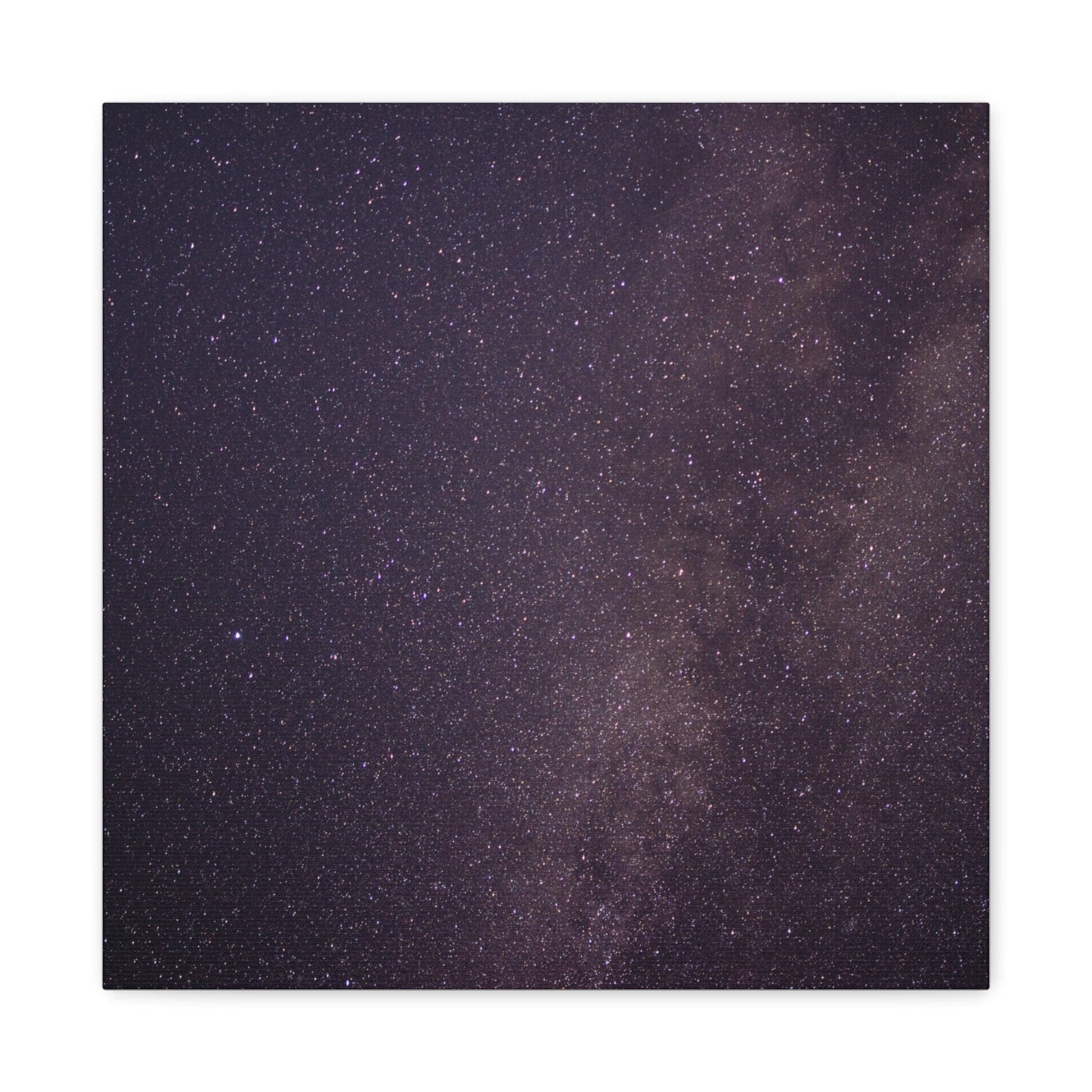 Bedroom Art Canvas 16″ x 16″ / 1.25" Milky Way and Starry Sky, Stretched Matte Canvas