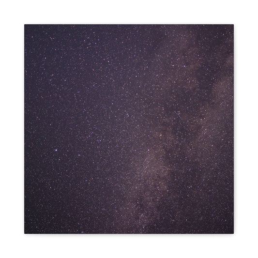 Bedroom Art Canvas 16″ x 16″ / 1.25" Milky Way and Starry Sky, Stretched Matte Canvas