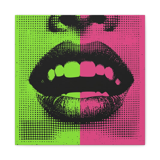 Bedroom Art Canvas 16″ x 16″ / 1.25" Oh Johnnyyyy, Stretched Matte Canvas