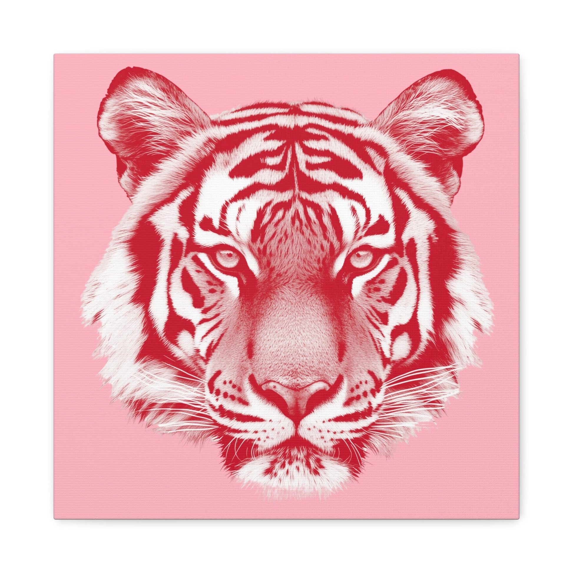 Bedroom Art Canvas 16″ x 16″ / 1.25" Seeing Red But Staying Chill, Stretched Matte Canvas