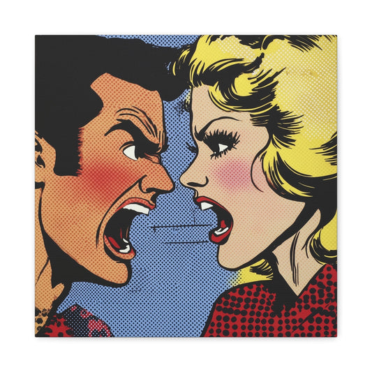Bedroom Art Canvas 16″ x 16″ / 1.25" The girl's night out, Stretched Matte Canvas