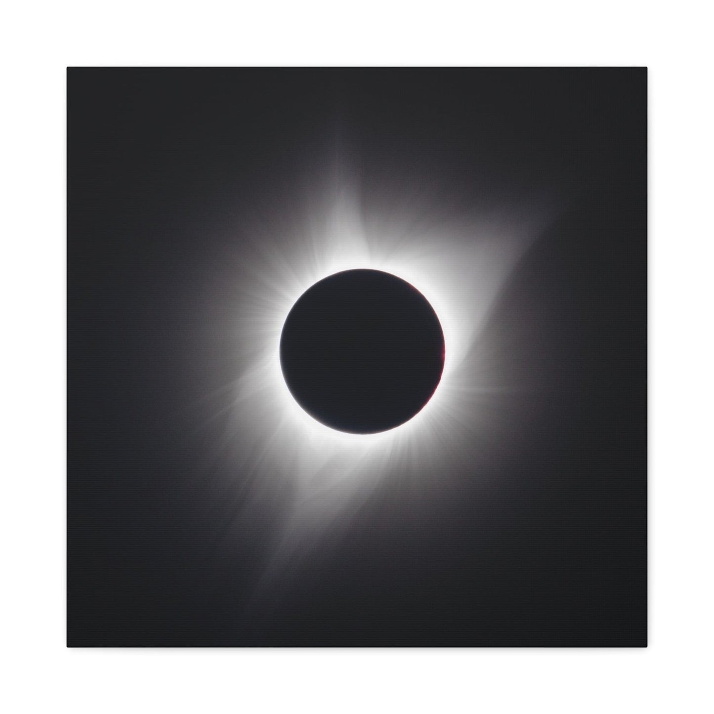Bedroom Art Canvas 24″ x 24″ / 1.25" Total Solar Eclipse 2017, Stretched Matte Canvas