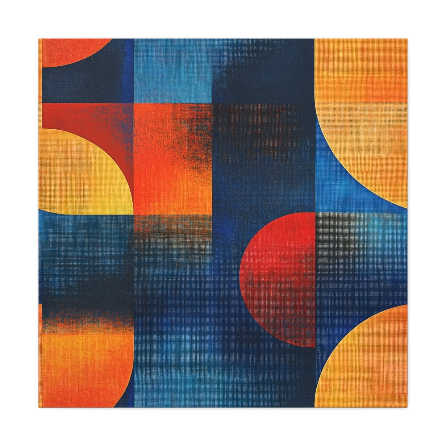 Bedroom Art Canvas 36" x 36" / 1.25" Circle Square, Stretched Matte Canvas