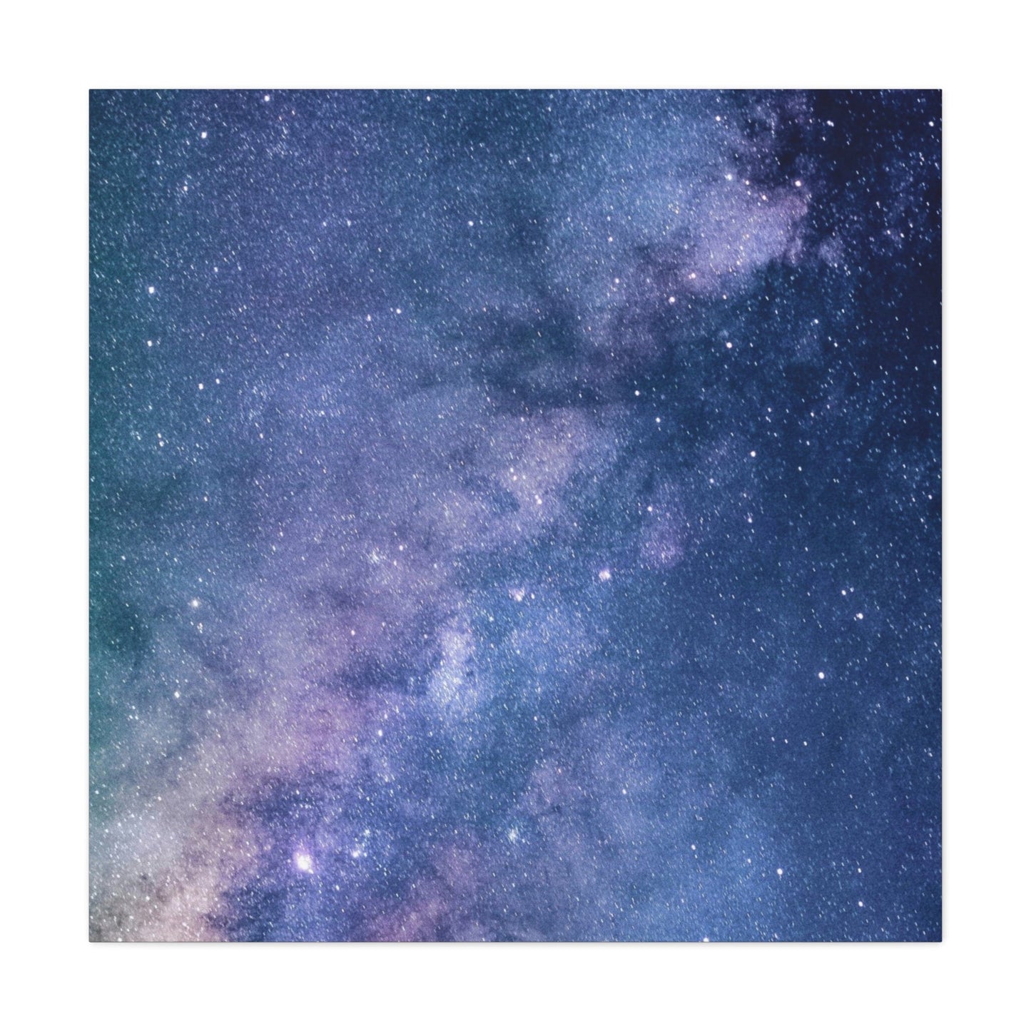 Bedroom Art Canvas 36" x 36" / 1.25" Night Sky Background, Stretched Matte Canvas