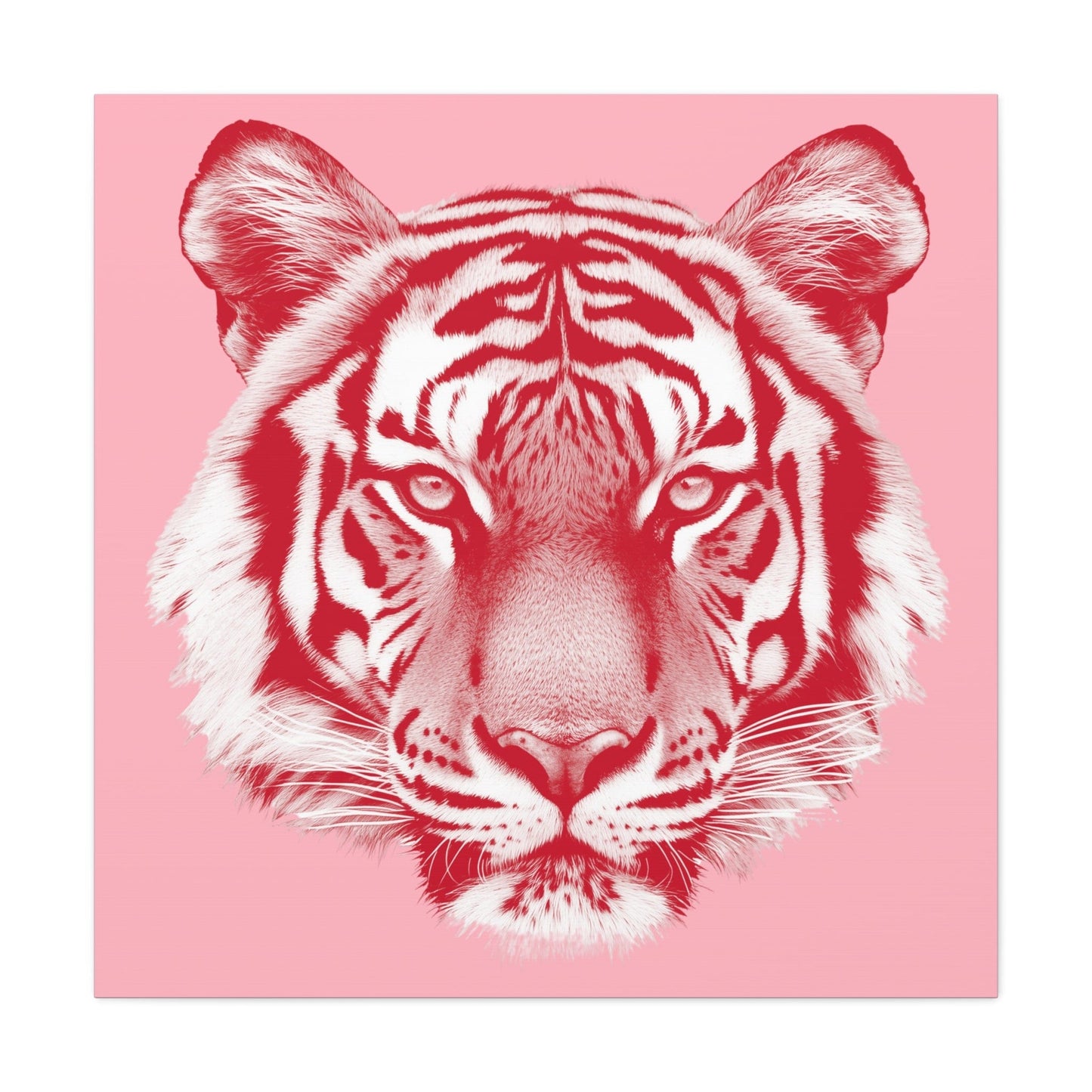 Bedroom Art Canvas 36" x 36" / 1.25" Seeing Red But Staying Chill, Stretched Matte Canvas