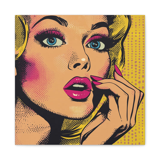 Canvas 16″ x 16″ / 1.25" He's Not Coming Home Tonight, Stretched Matte Canvas