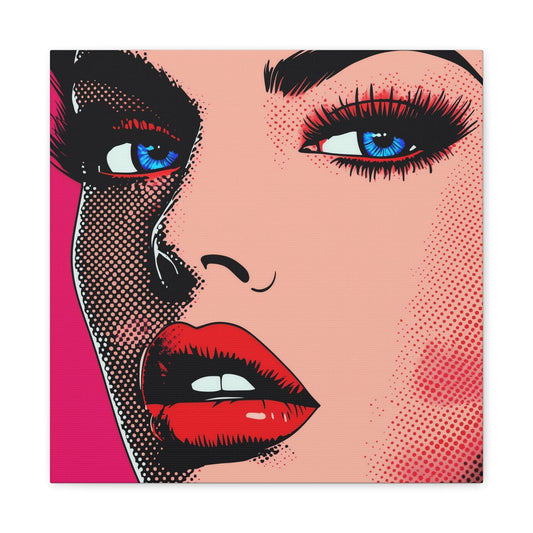 Canvas 16″ x 16″ / 1.25" Is He Looking At Me? Stretched Matte Canvas