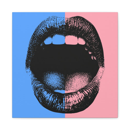 Canvas 16″ x 16″ / 1.25" What Did You Say? Stretched Matte Canvas