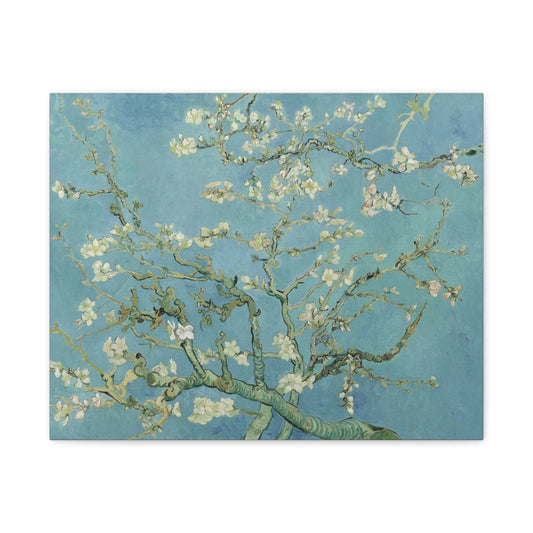 Canvas 20″ x 16″ (Horizontal) / 1.25" Almond Blossom by Vincent van Gogh, Stretched Matte Canvas