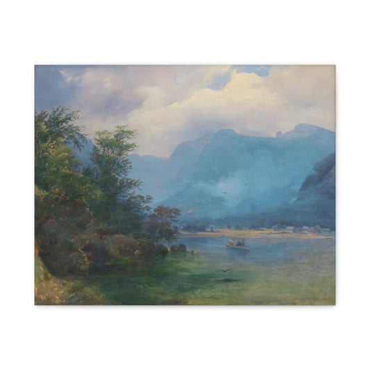 Canvas 20″ x 16″ (Horizontal) / 1.25" Alpine Landscape, Joseph Holzer, Stretched Matte Canvas