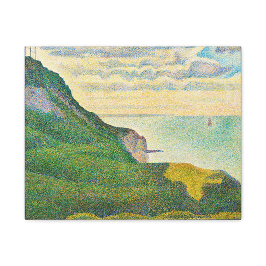 Canvas 20″ x 16″ (Horizontal) / 1.25" Georges Seurat's Seascape at Port-en-Bessin, Normandy (1888), Stretched Matte Canvas