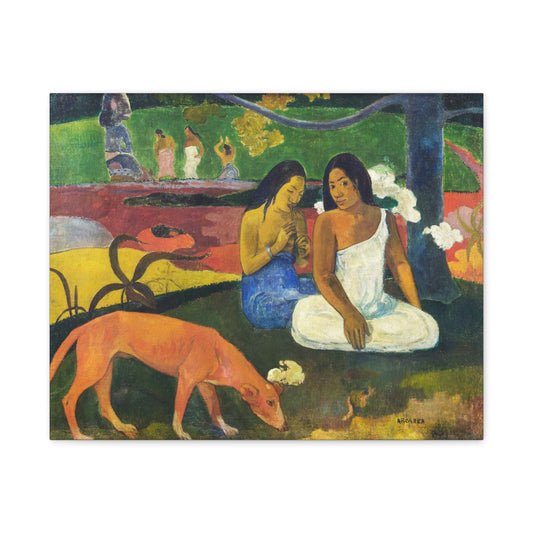 Canvas 20″ x 16″ (Horizontal) / 1.25" Paul Gauguin's Arearea (1892), Stretched Matte Canvas
