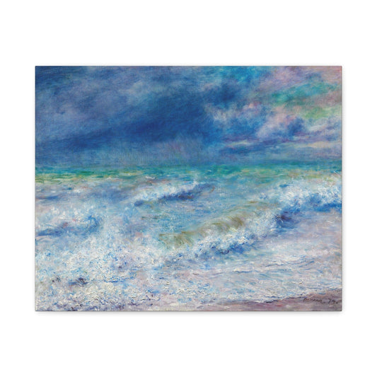 Canvas 20″ x 16″ (Horizontal) / 1.25" Seascape (1897) by Pierre-Auguste Renoir, Stretched Matte Canvas