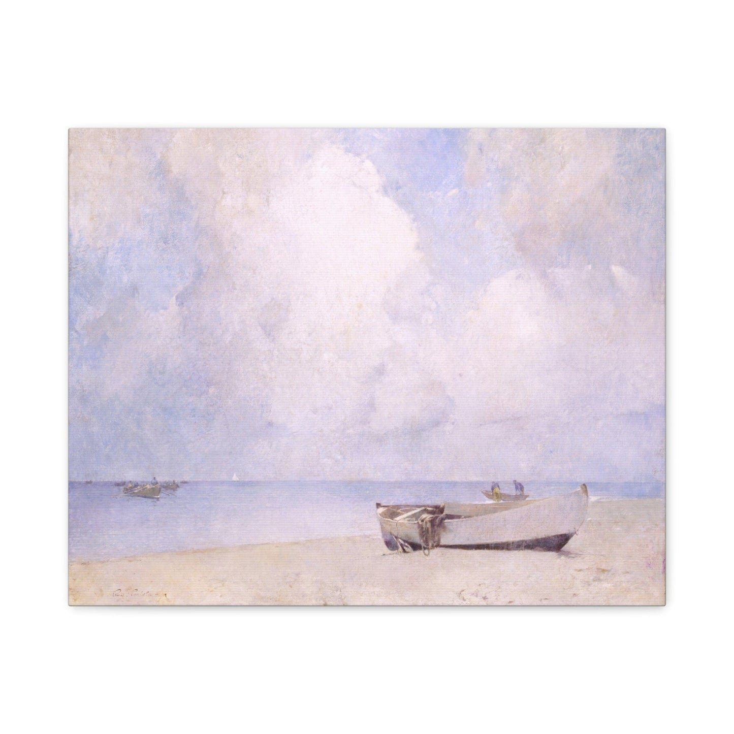 Canvas 20″ x 16″ (Horizontal) / 1.25" The South Strand by Emil Carlsen, Stretched Matte Canvas