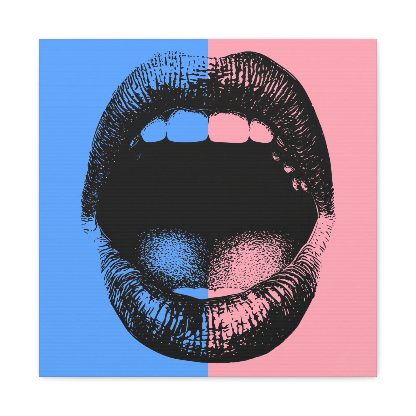 Canvas 20″ x 20″ / 1.25" What Did You Say? Stretched Matte Canvas