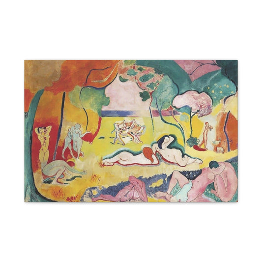 Canvas 24″ x 16″ (Horizontal) / 1.25" Bonheur Matisse, Stretched Matte Canvas