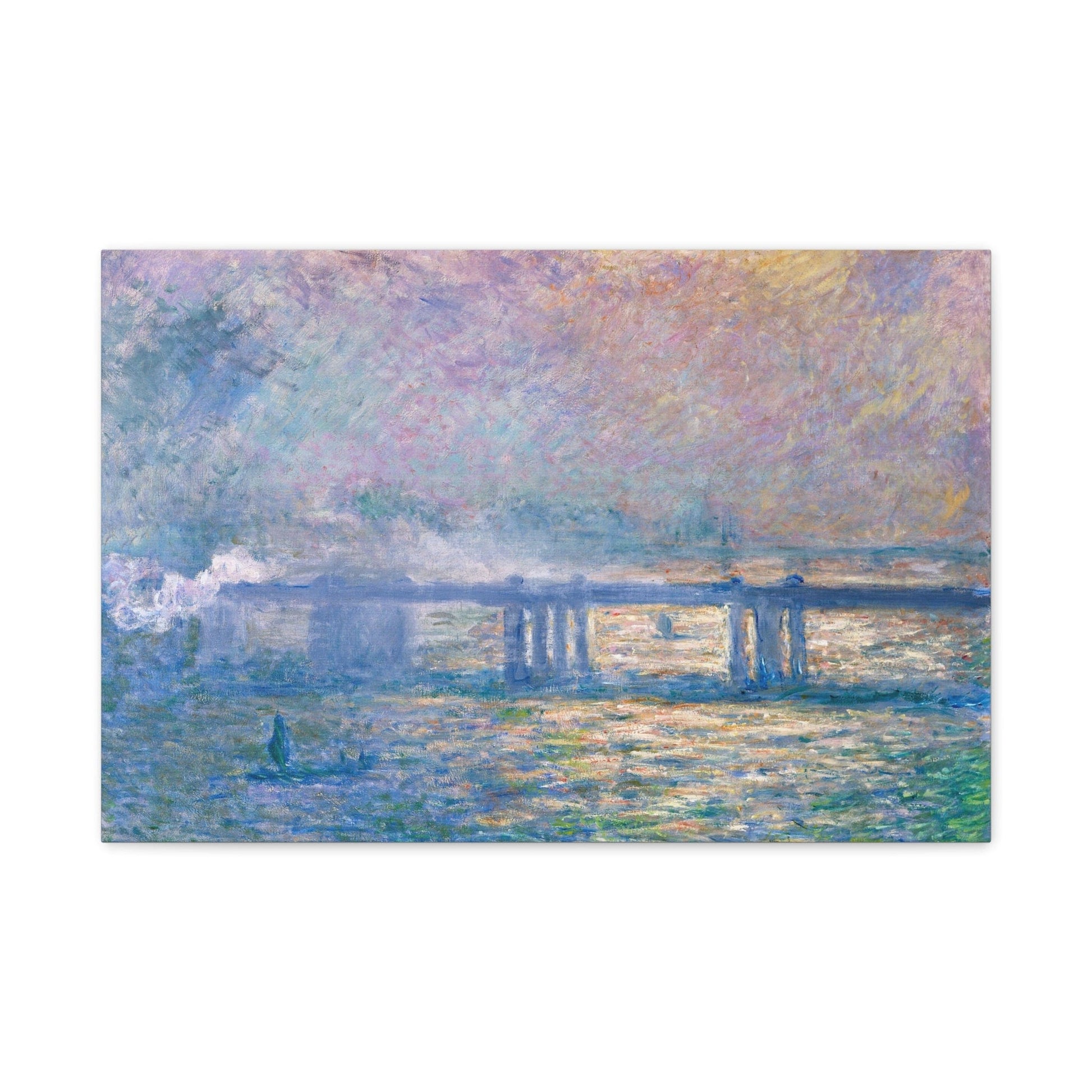 Canvas 24″ x 16″ (Horizontal) / 1.25" Charing Cross Bridge Series, Claude Monet (1903), Stretched Matte Canvas