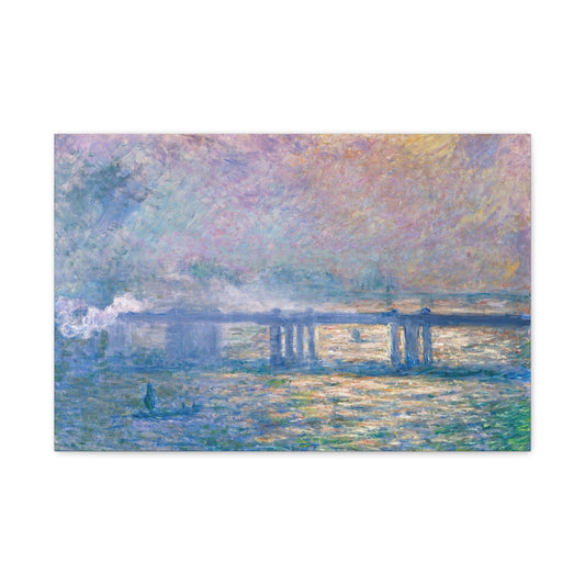 Canvas 24″ x 16″ (Horizontal) / 1.25" Charing Cross Bridge Series, Claude Monet (1903), Stretched Matte Canvas