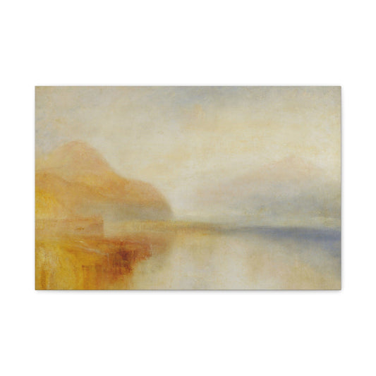 Canvas 24″ x 16″ (Horizontal) / 1.25" Inverary Pier, Loch Fyne Morning by Joseph Mallord William Turner, Stretched Matched Canvas
