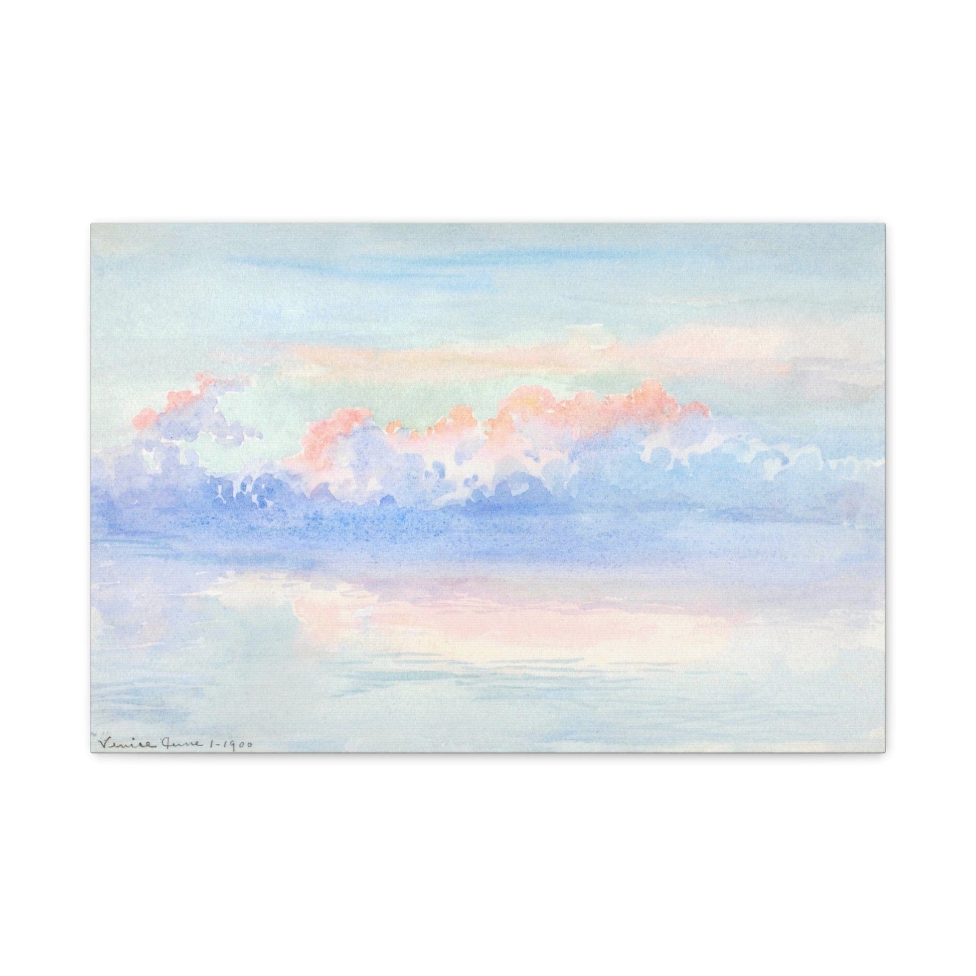 Canvas 24″ x 16″ (Horizontal) / 1.25" Venice by George Elbert Burr (1900), Stretched Matte Canvas