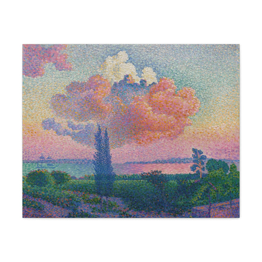 Canvas 30" x 24" (Horizontal) / 1.25" The Pink Cloud (ca. 1896) by Henri-Edmond Cross, Stretched Matte Canvas