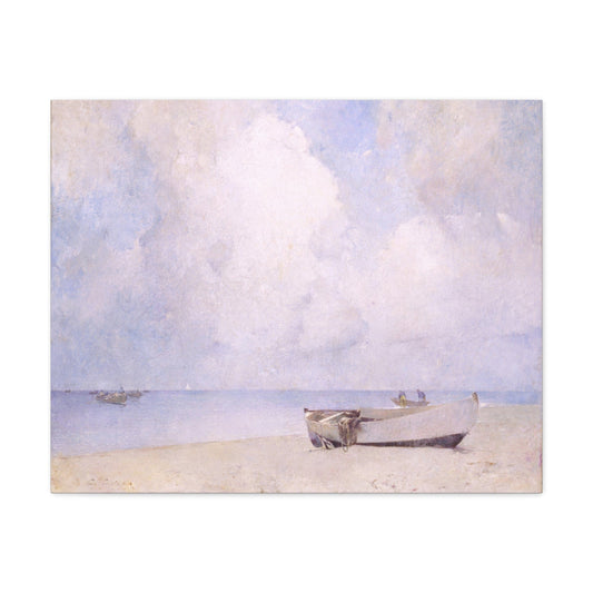 Canvas 30" x 24" (Horizontal) / 1.25" The South Strand by Emil Carlsen, Stretched Matte Canvas