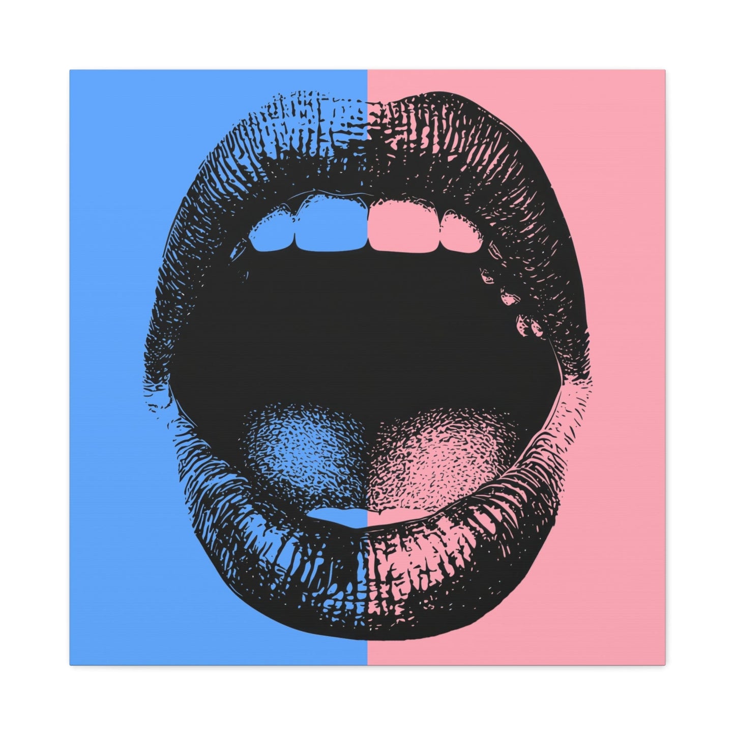 Canvas 30″ x 30″ / 1.25" What Did You Say? Stretched Matte Canvas