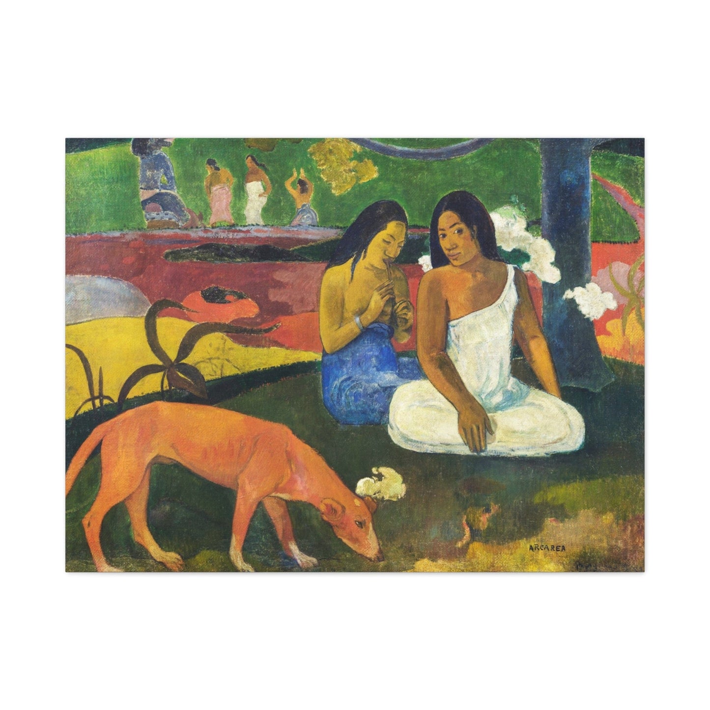 Canvas 40" x 30" (Horizontal) / 1.25" Paul Gauguin's Arearea (1892), Stretched Matte Canvas