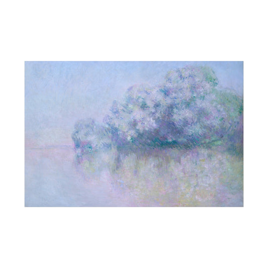 Canvas 60" x 40" (Horizontal) / 1.25" Ile aux Orties near Vernon (1897) by Claude Monet, Stretched Matte Canvas
