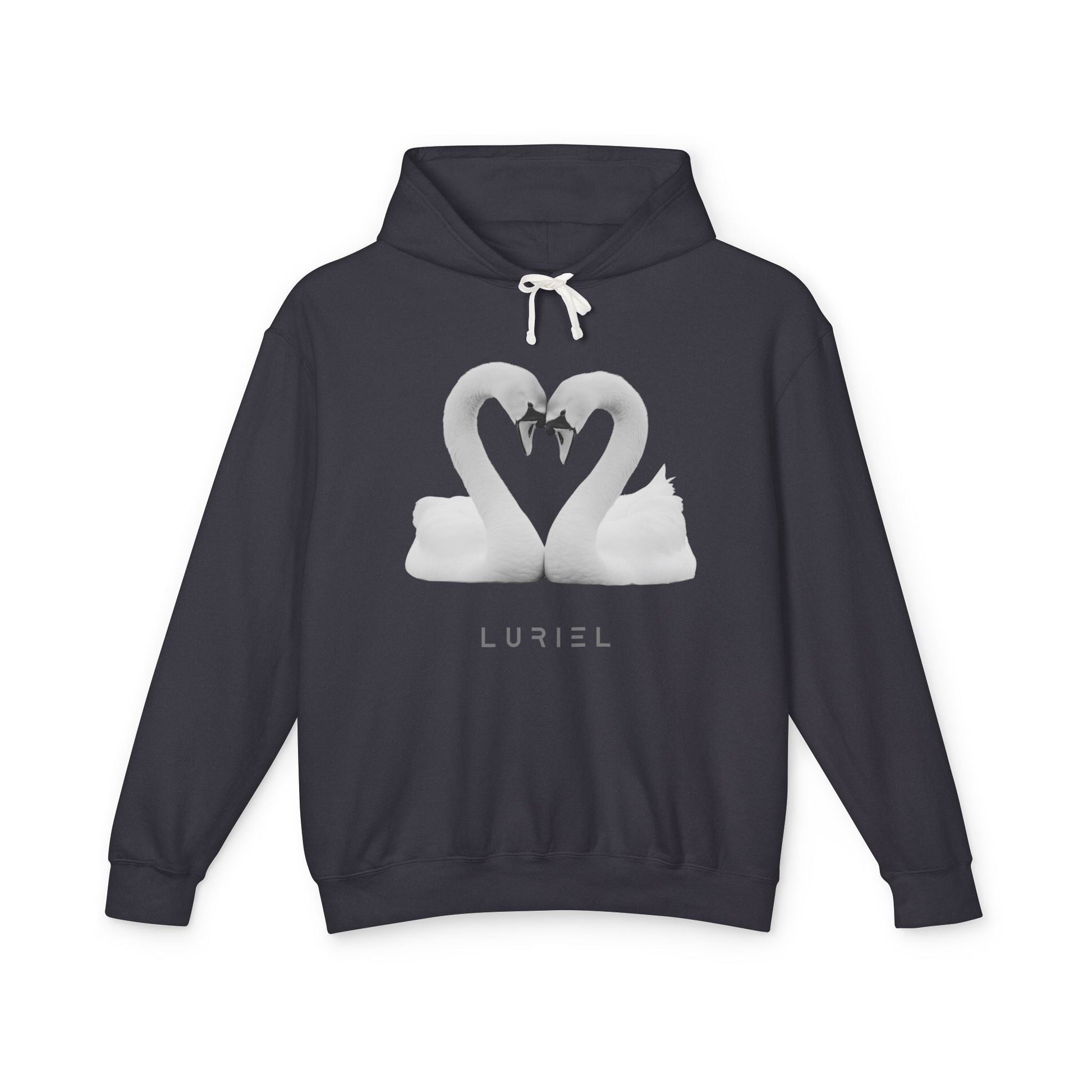 Hoodie Black / S Love, Love, Love 100% Cotton Hooded Sweatshirt