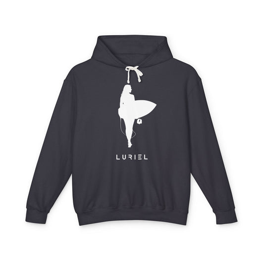 Hoodie Black / S Surfer Girl White Unisex 100% Cotton Hooded Sweatshirt