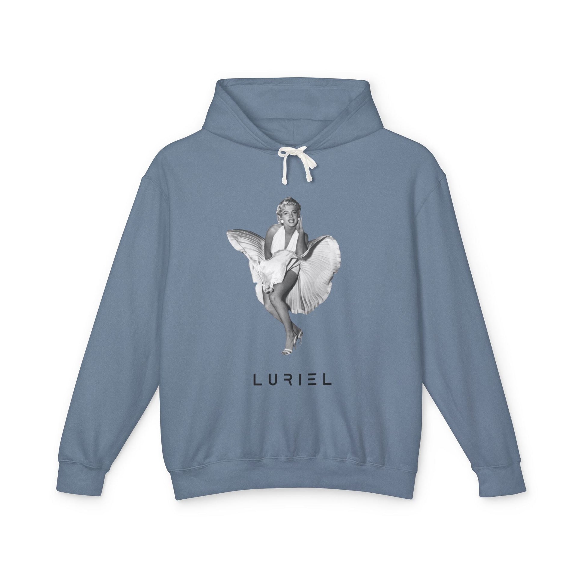Hoodie Blue Jean / S Glam 100% Cotton Hooded Sweatshirt