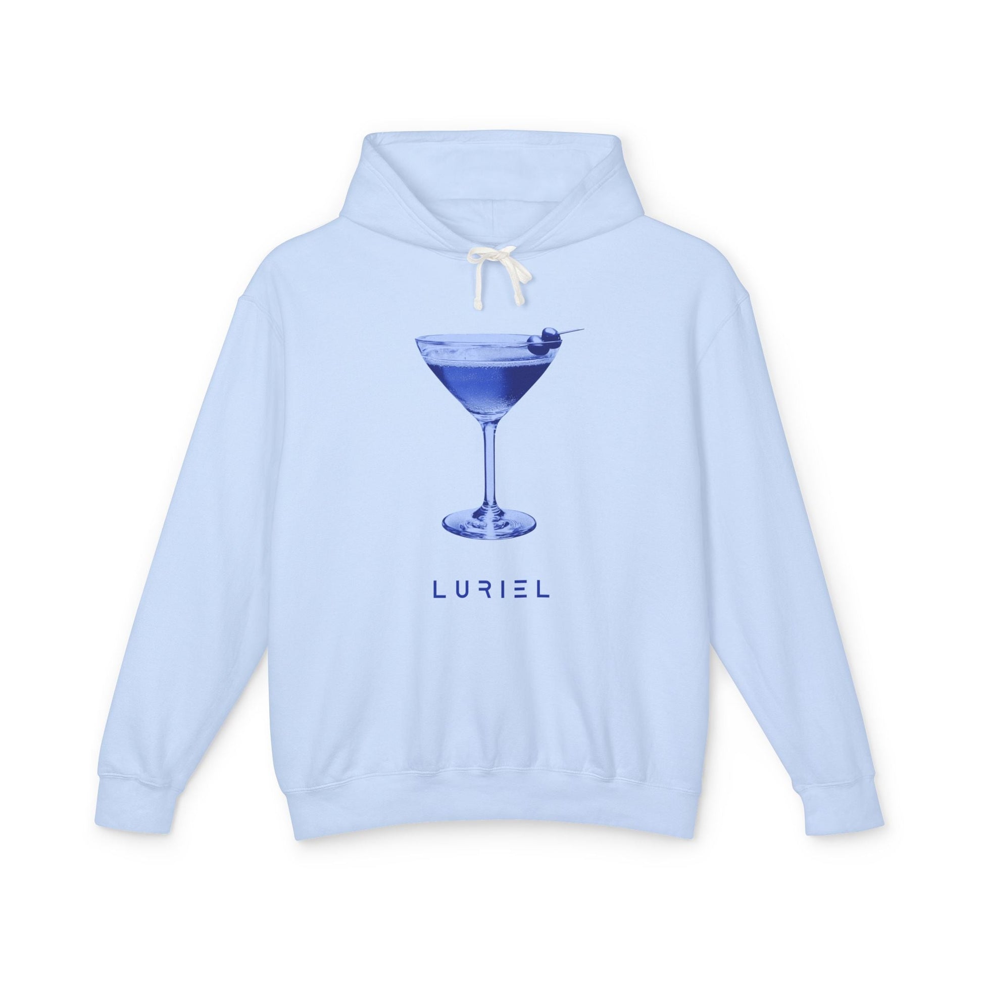 Hoodie Blue Martini Unisex 100% Cotton Hooded Sweatshirt