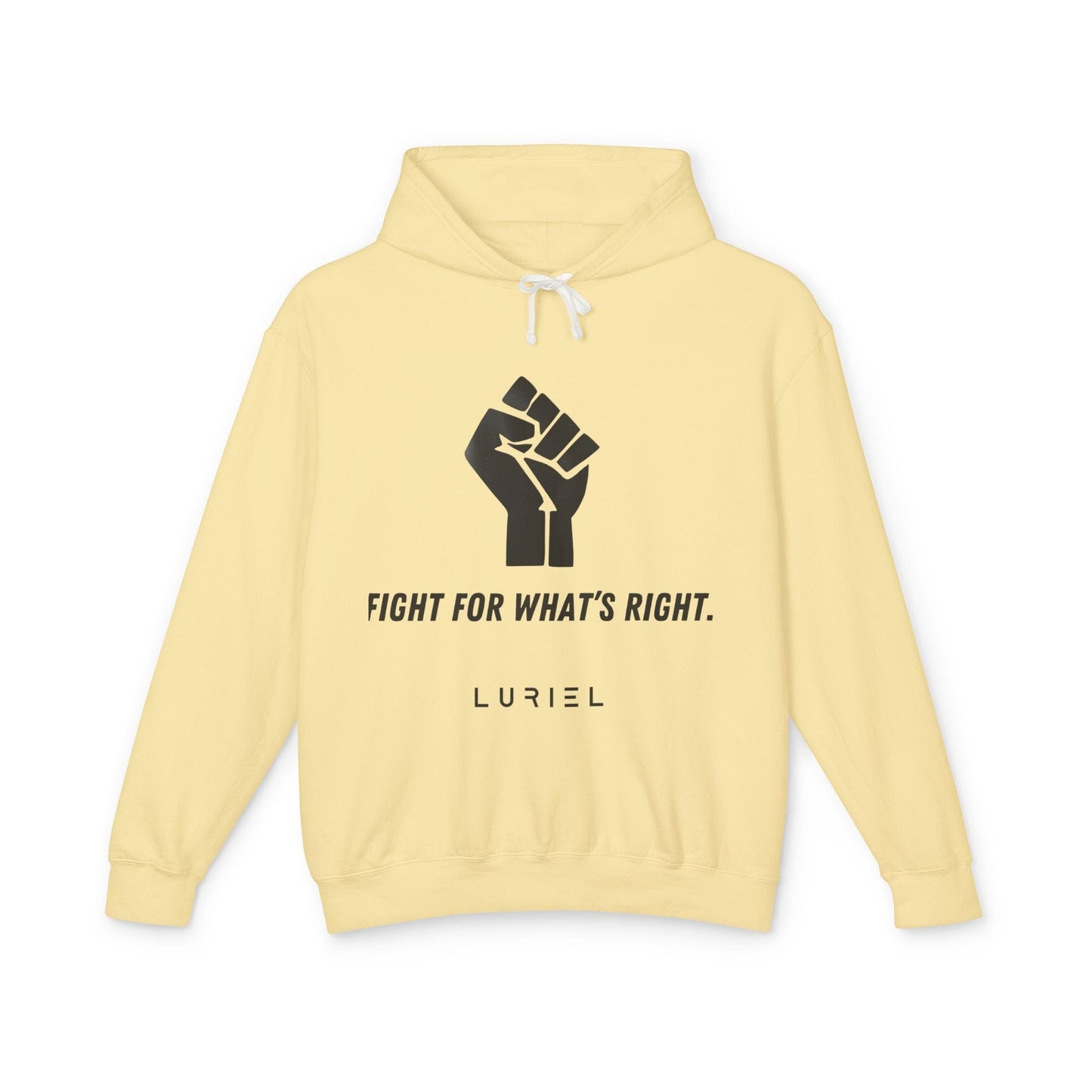 Hoodie Butter / S Never Give Up Unisex 100% Cotton Hooded Sweatshirt