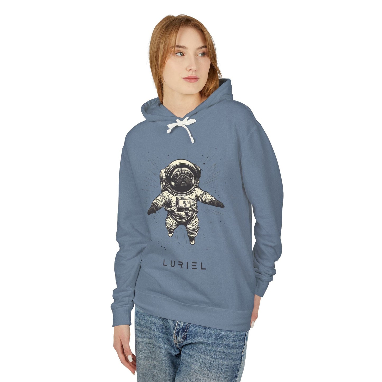 Hoodie Cosmo Pug Unisex 100% Cotton Hooded Sweatshirt