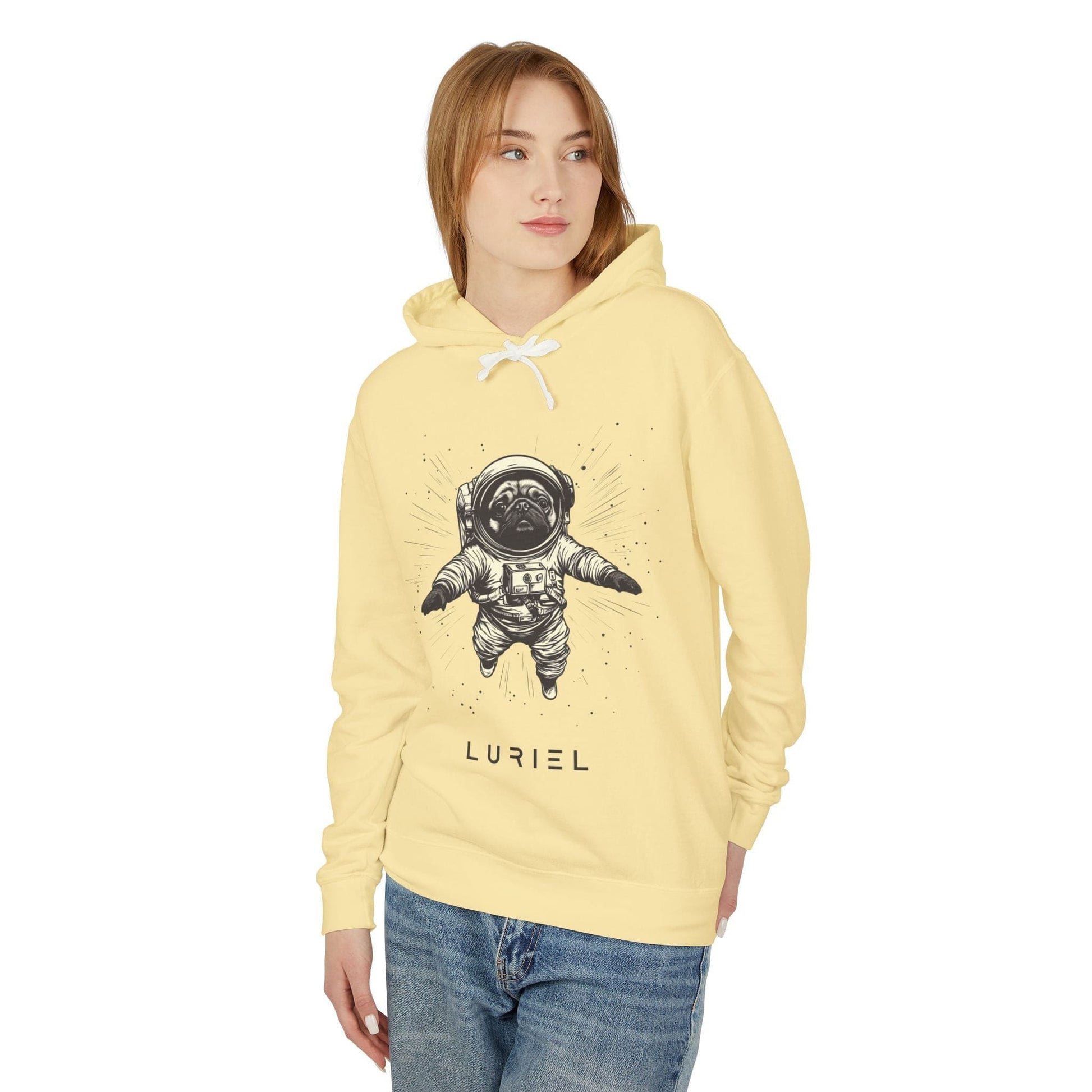 Hoodie Cosmo Pug Unisex 100% Cotton Hooded Sweatshirt
