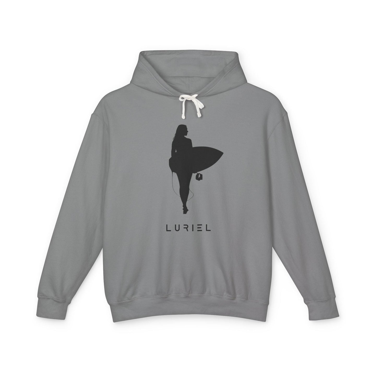 Hoodie Grey / M Surfer Girl Black Unisex 100% Cotton Hooded Sweatshirt