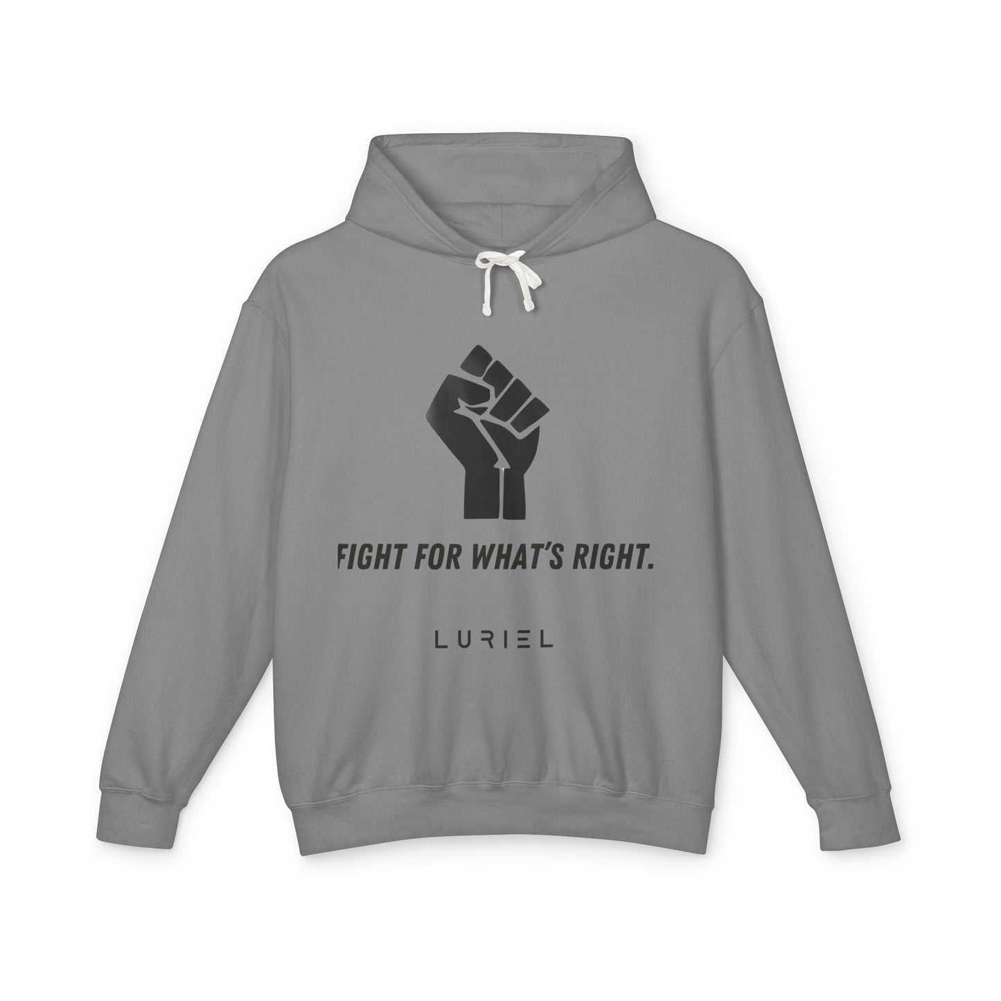 Hoodie Grey / S Never Give Up Unisex 100% Cotton Hooded Sweatshirt