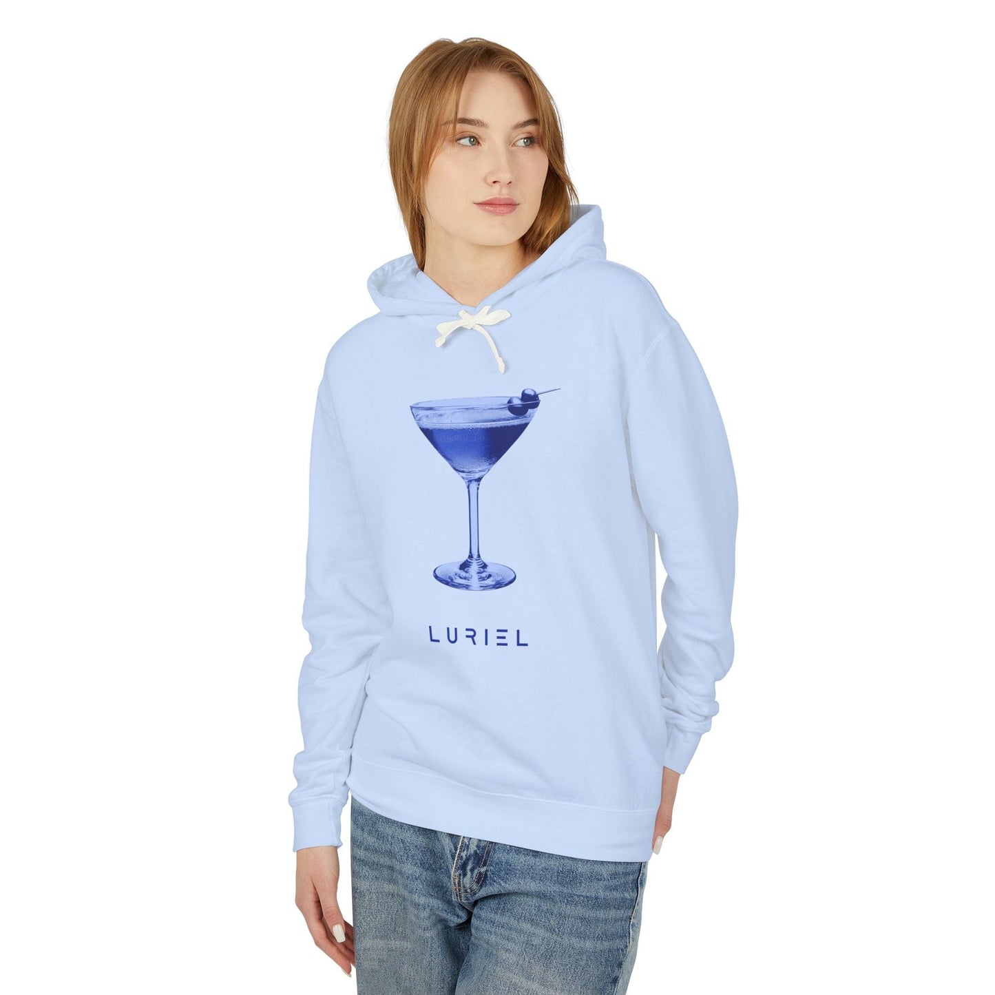 Hoodie Hydrangea / S Blue Martini Unisex 100% Cotton Hooded Sweatshirt