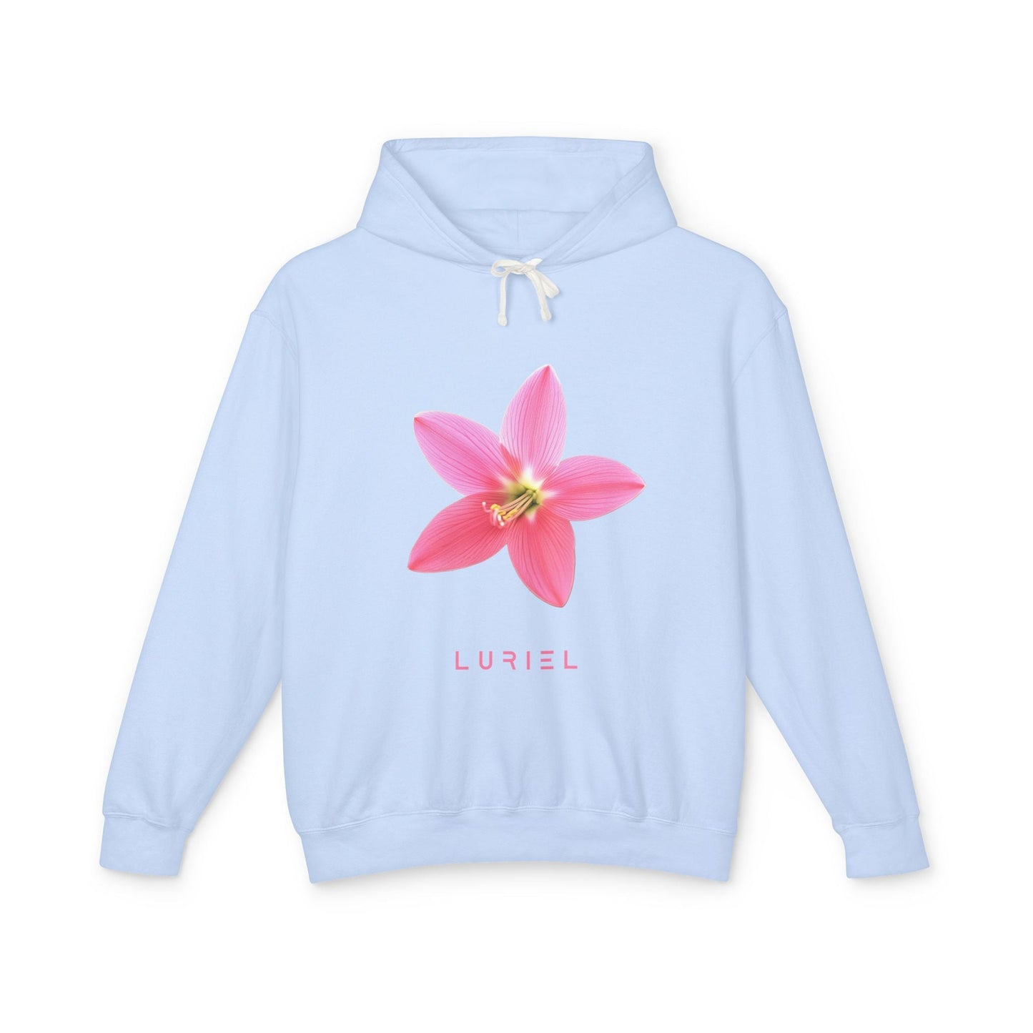Hoodie Hydrangea / S Pink Rain Lily Unisex 100% Cotton Hooded Sweatshirt
