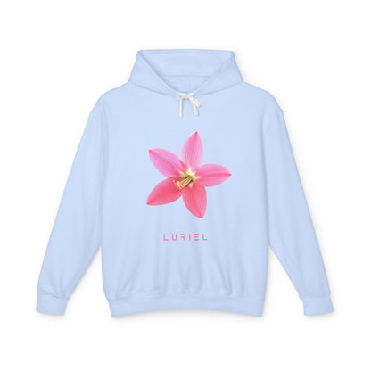 Hoodie Hydrangea / S Pink Rain Lily Unisex 100% Cotton Hooded Sweatshirt