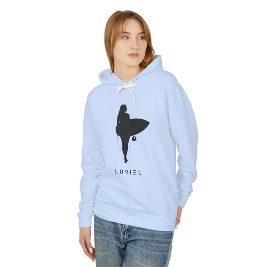 Hoodie Hydrangea / S Surfer Girl Black Unisex 100% Cotton Hooded Sweatshirt