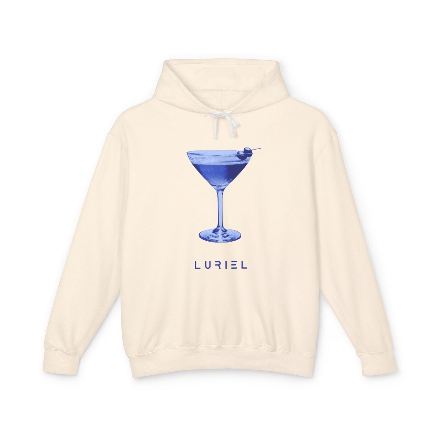 Hoodie Ivory / S Blue Martini Unisex 100% Cotton Hooded Sweatshirt