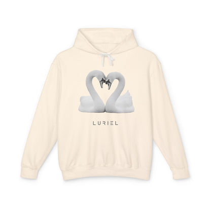 Hoodie Ivory / S Love, Love, Love 100% Cotton Hooded Sweatshirt
