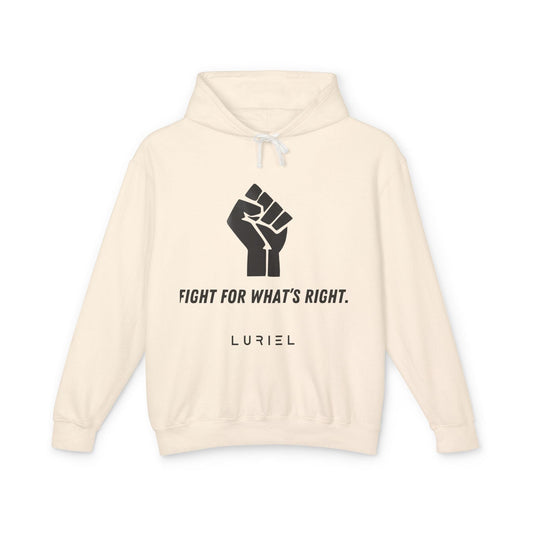 Hoodie Ivory / S Never Give Up Unisex 100% Cotton Hooded Sweatshirt
