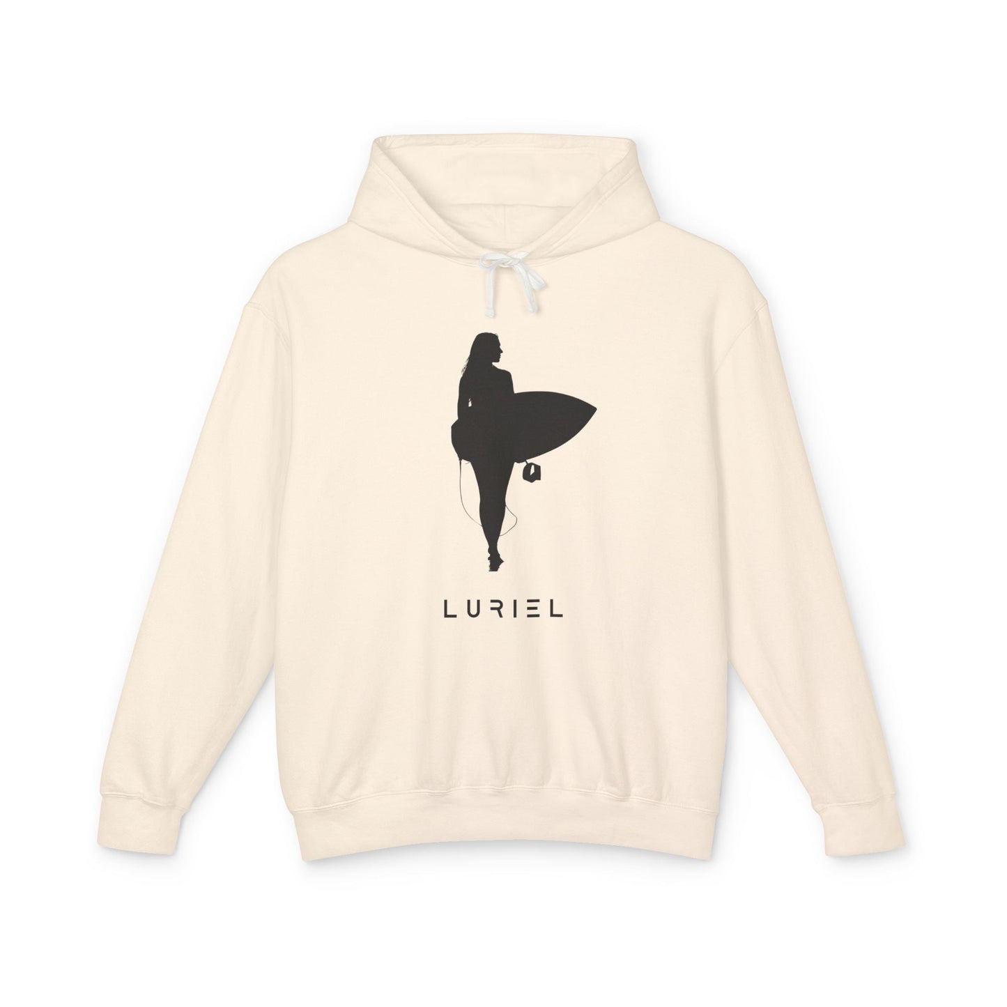 Hoodie Ivory / S Surfer Girl Black Unisex 100% Cotton Hooded Sweatshirt