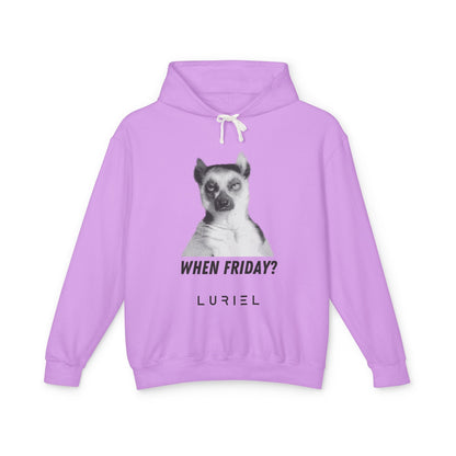 Hoodie Neon Violet / S When Friday? 100% Cotton Unisex Hooded Sweatshirt