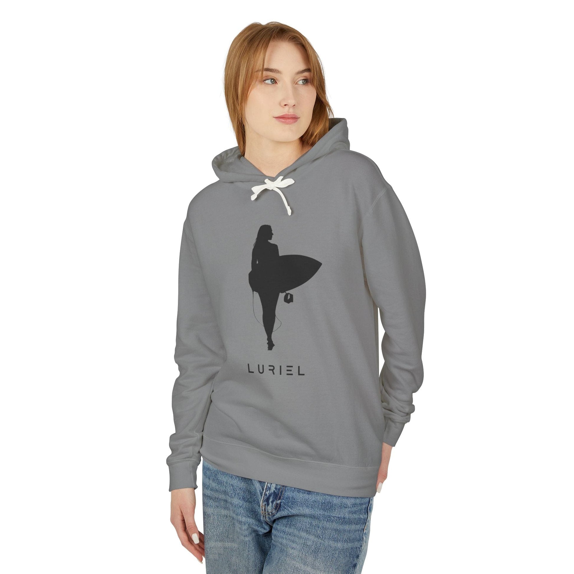 Hoodie Surfer Girl Black Unisex 100% Cotton Hooded Sweatshirt